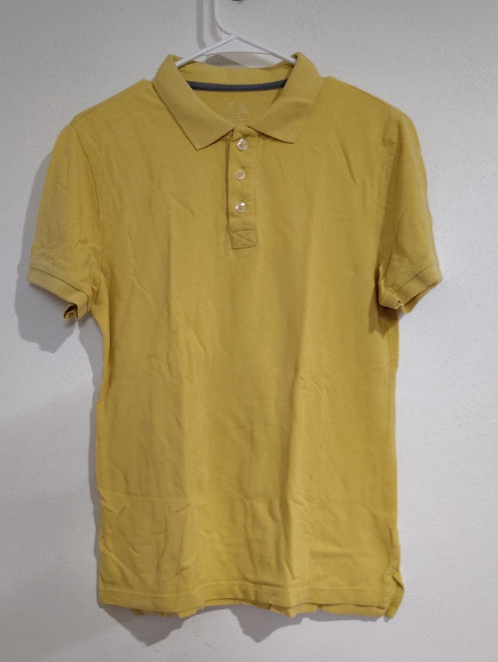 GAP Men's Yellow Short Sleeve Polo